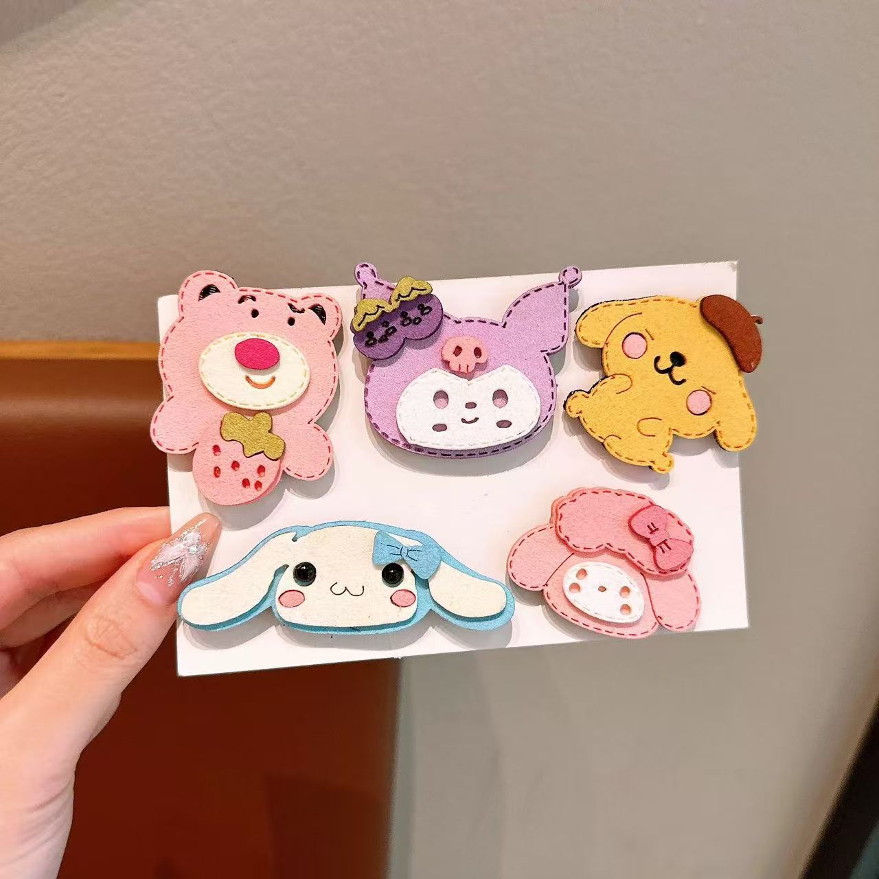 Niños bebés dibujos animados velcro niñas Sanliogou publicó niñas peinadas peinadas peinadas peinadas Koolomi