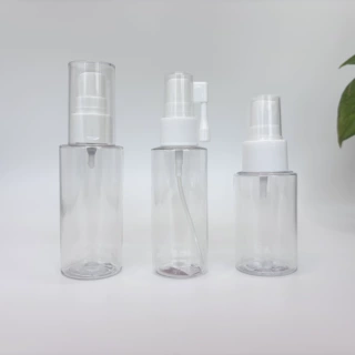 50/60/80ML 透明喷雾瓶 化妆品分装瓶 PET 塑料细雾喷瓶批发