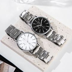 メーカー直営シンプルwatch安いプレゼント腕時計卸売り _ 合金帯石英腕時計男性ビジネススーツ