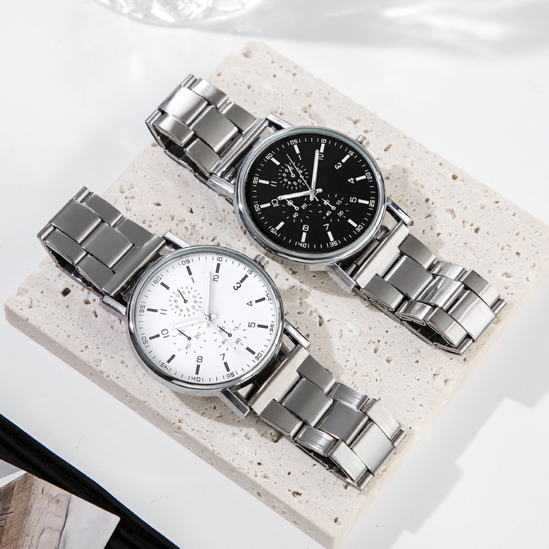メーカー直営シンプルwatch安いプレゼント腕時計卸売り _ 合金帯石英腕時計男性ビジネススーツ|undefined