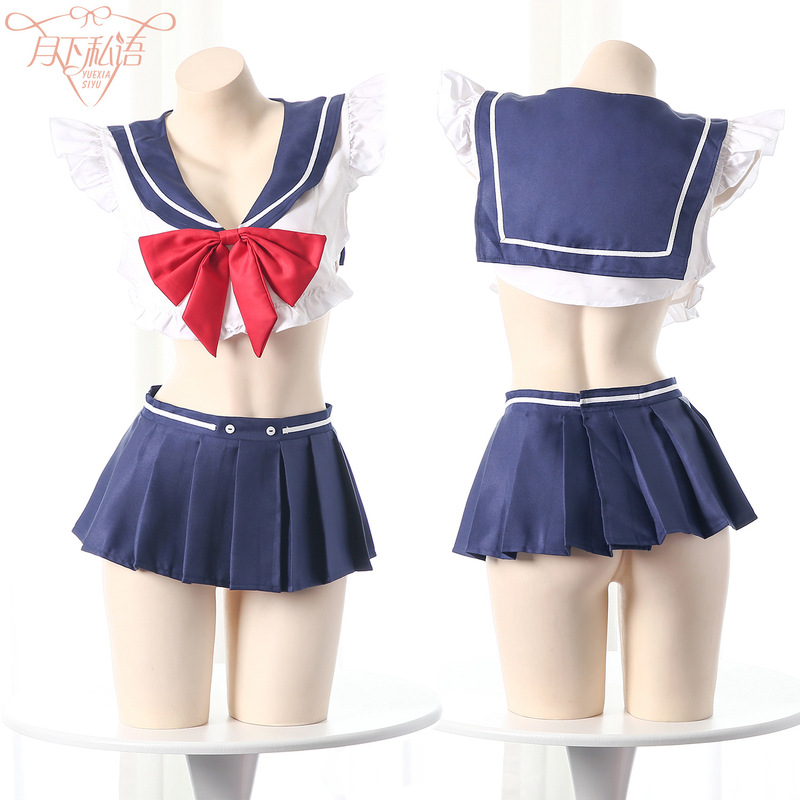 Cosplay Sexy Lingerie Cute Sweet Navy Suit Secondary Cos Suit Campus Adult suit