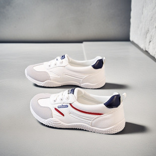 Flat White Shoes Women's Shoes 2025 New Spring New Shallow Mouth Shoes De Training Sports Casual Board Shoes K1510