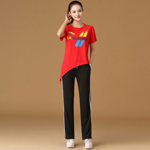 Square dance clothing new suit shuffle dance sportswear spring and autumn fashion trend fitness ghost dance clothes for women