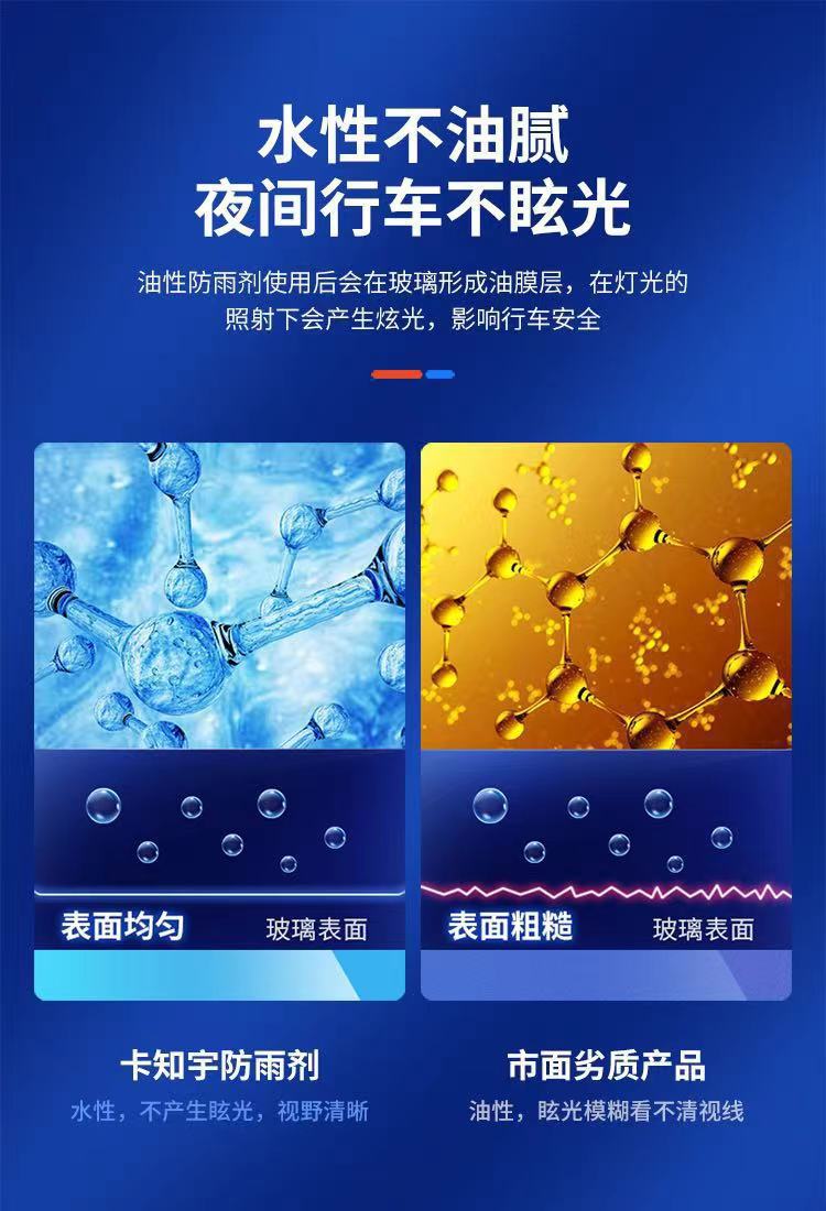 Car Rainproof Agent, Windshield, Rearview Mirror, Rainy Day Waterproof and Oil-Repellent Film Remover, Sponge Wipe Car Anti-Fog Agent