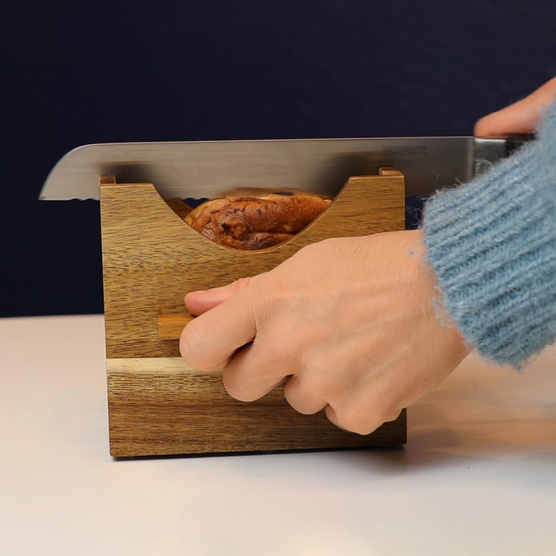 Wood bagel slice stand conveniente multifuncional pan doméstico británico muffin rack slice machine antideslizante