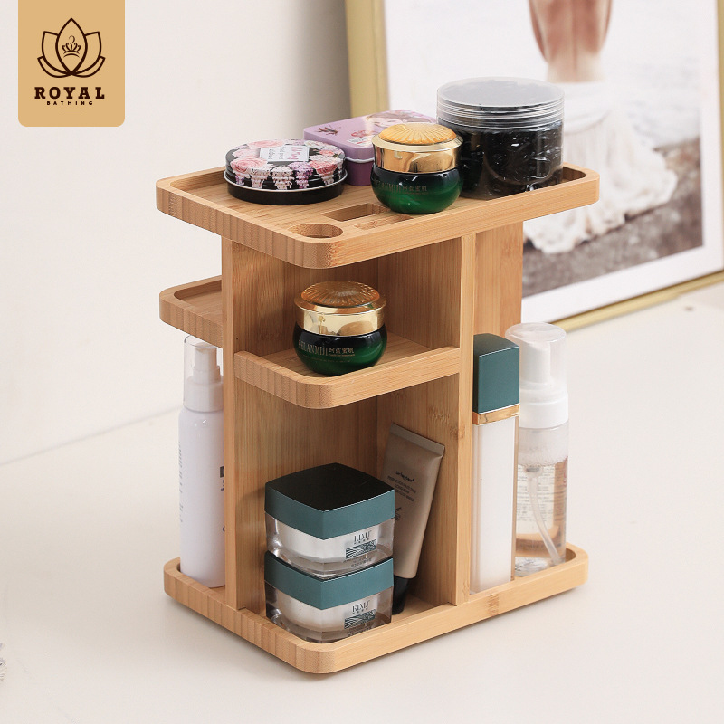 [A piece of generation] Cosmetics storage rack rotation storage…