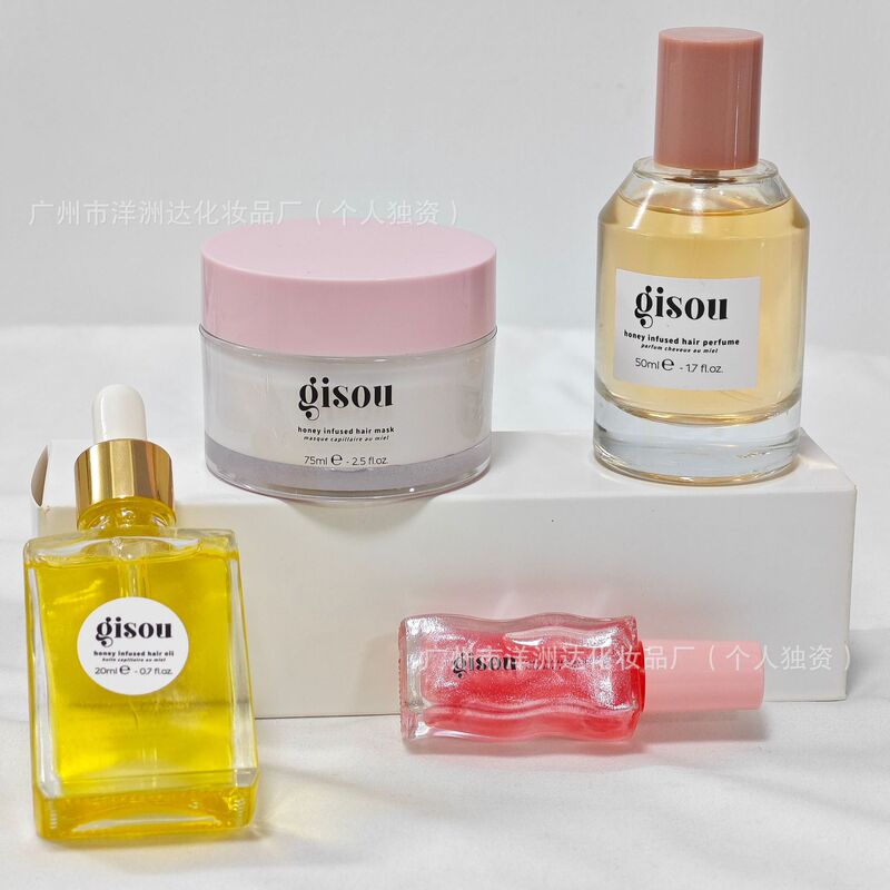Value Set Gloss Lip Gloss / Moisturizing Cream / Hair Care Perfume / Hair Care Essential Oil / 4 Set