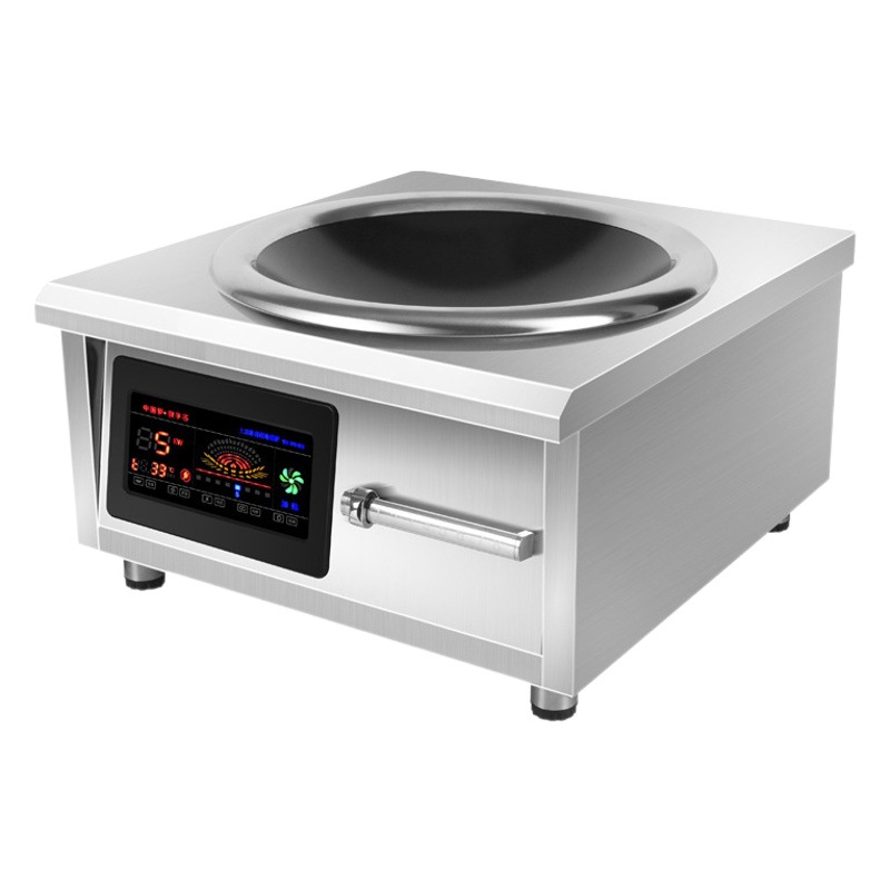 Cocina de Inducción de 8000W, Cocina Comercial Cóncava de Alta Potencia, Cocina de Inducción Doméstica para Saltear, Fabricante para Restaurantes y Cantinas