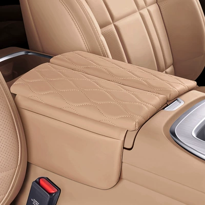 Suitable for Deep Blue S09 Armrest box pad - dark-blue-s09-pine-brown
