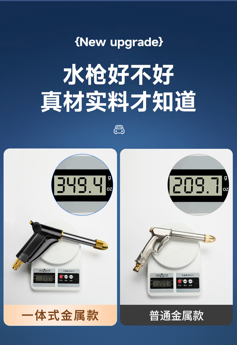 Car Wash Water Gun High Pressure Nozzle Hose