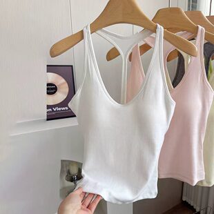 Top with cups, vest, bra, T-shirt sleevless, underwear, beautiful back, strap bra