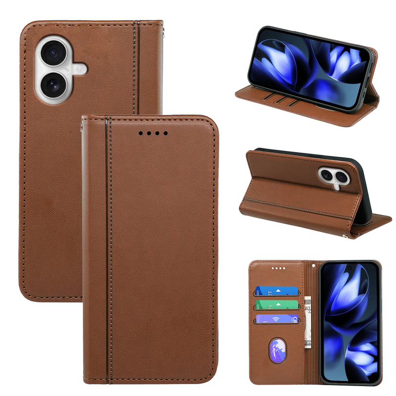 Suitable for T-Mobile Revvl 8 Mobile Phone Leather Case, Imitation Leather Pattern, Strong Magnetic Flip Cover, Protective Case, Stand Phone Case
