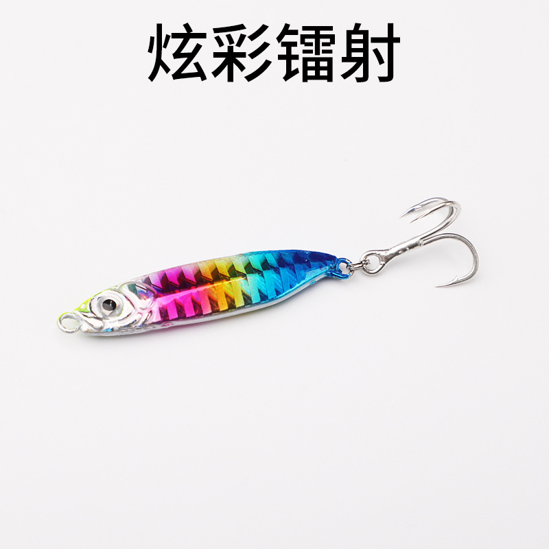 5 Colors Metal Jigging Spoon Fishing Lures Bass Walleye Perch Fresh Water Fishing Lure