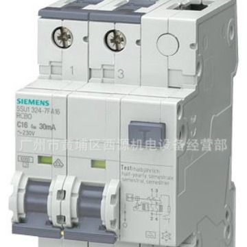 西门子小型漏电保护断路器  RCBOs 5SU1324-6FA06 Type A