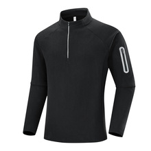 户外男士双面奥立绒抓绒卫衣秋冬新款半拉链保暖长袖T恤百搭男式