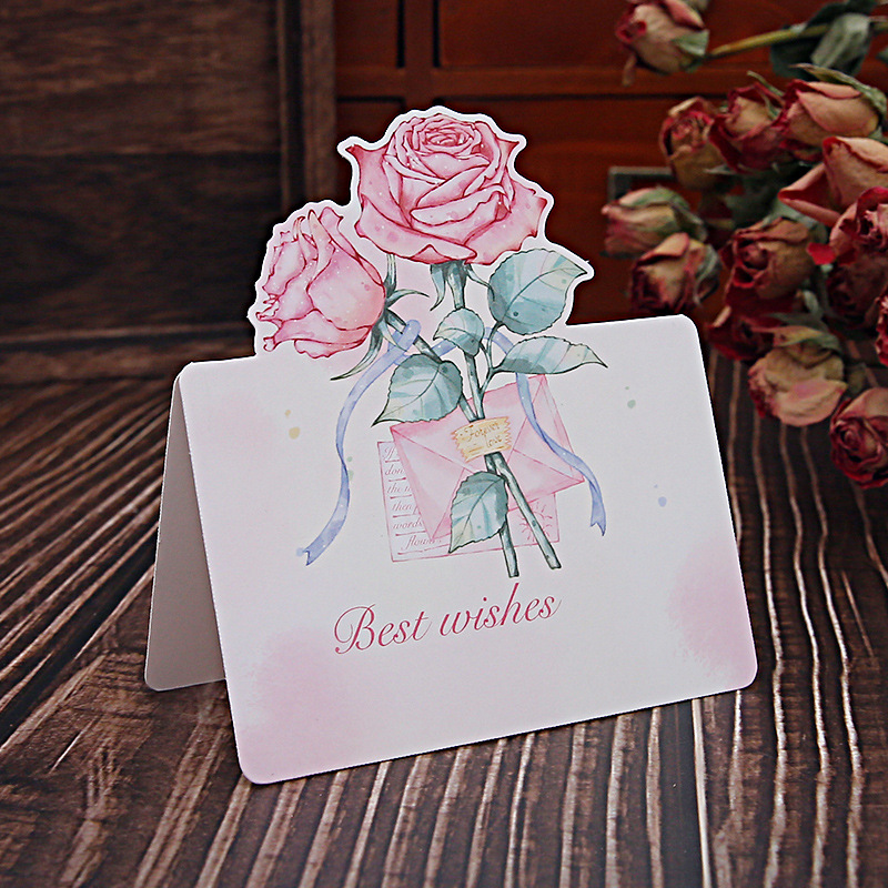 Día de San Valentín ramo tarjeta acuarela ins tarjeta de viento tarjeta postal Qixi día de la madre 38.520 Día de San Valentín