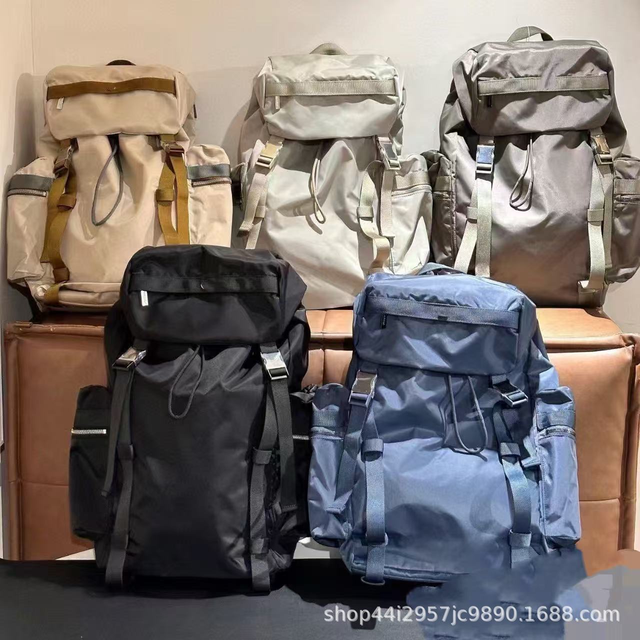 Lu's 25L Couple Backpack Shoulder Bag Outdoor Backpack Waterproof Commuter Sports Bag Travel Computer Bag