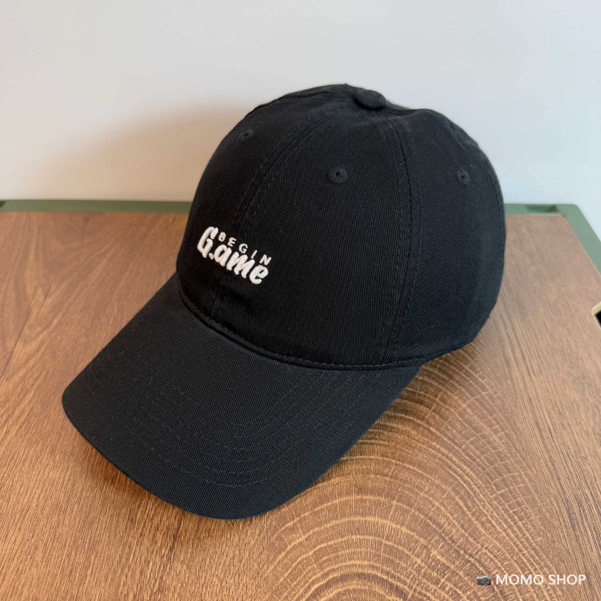 Nueva gorra de béisbol de algodón bordado GAME lavable con agua para hombres y mujeres de moda coreana versátil sombrero de boca de pato para mostrar la cara pequeña