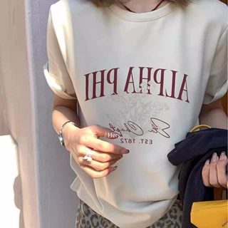 宽松圆领中长款短袖T恤女夏季韩版时尚减龄休闲上衣女潮批发