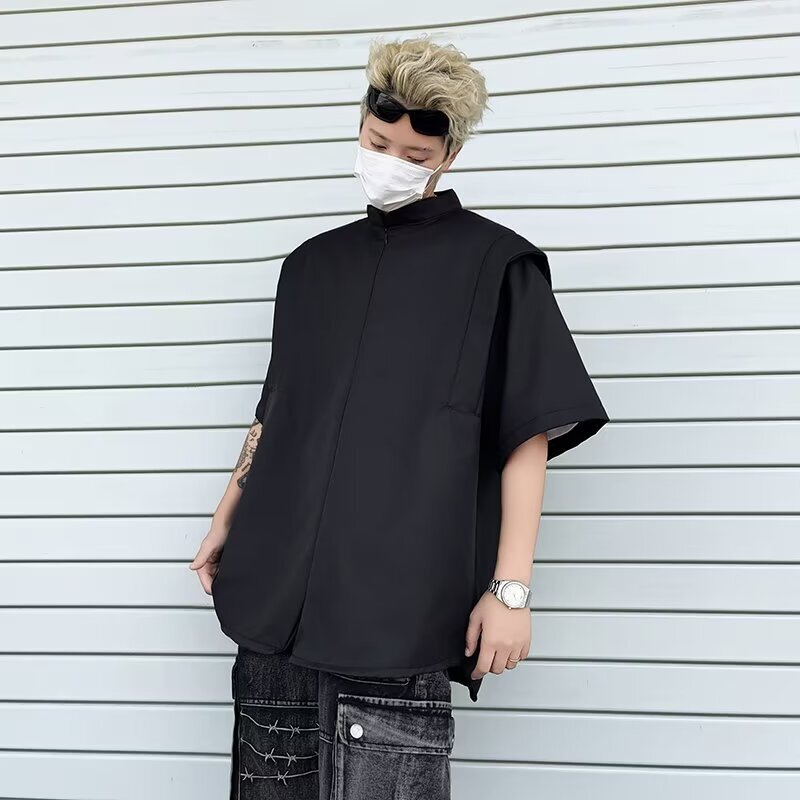 Japanese Style Versatile Long-Sleeved Shirt Men's Trendy Shirt New Spring Ins Standard Simple Plaid Shirt Lazy Style