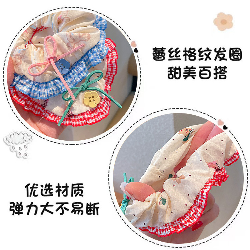 子供用ヘッドバンド、甘いレースのヘアバンド、女の子用の大きなヘアバンド、小さな女の子用の高弾性ボールヘアバンド|undefined