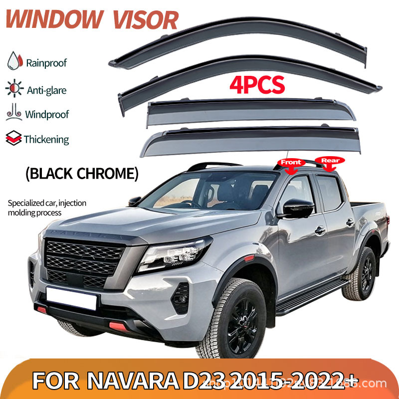 Cross-Border Applicable for Nissan Navara Np300 2016+ Rain Shield Navara D23 Window Visor