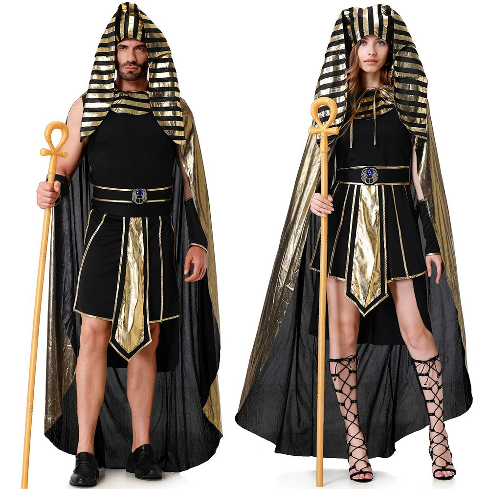 Средневековое ретро Клеопатра Богиня Фараон Одежда для вечеринки Одежда Косплей Костюм Хэллоуин Одежда