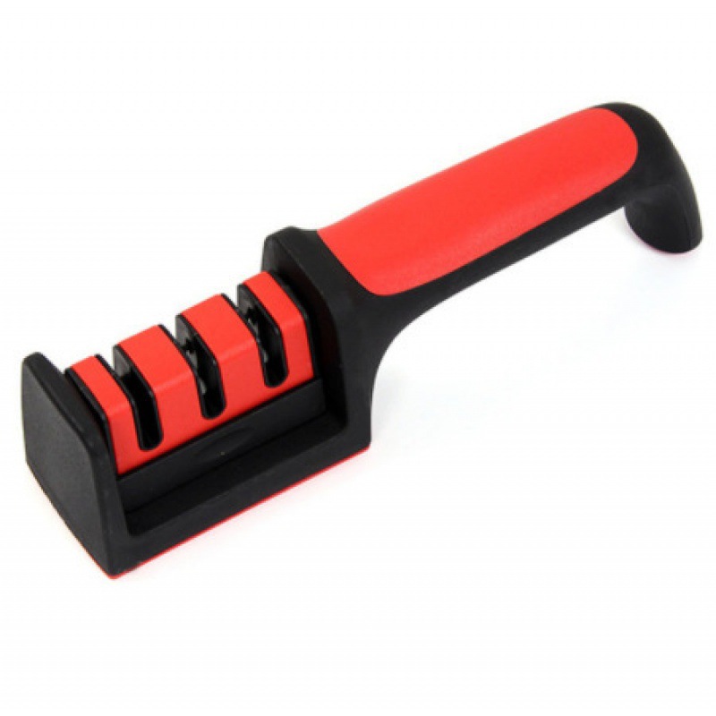 Ablinador de cuchillos de cocina doméstico multifuncional Ablinador de piedra de afilar de tres etapas Gadget manual Ablinador de cuchillos de cocina de acero de tungsteno