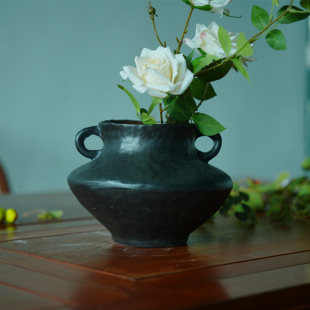 Jingdezhen Handmade Flower Pots, Flower Pots, Home Tea Room, Simple High-End Ornaments, Living Room Desktop, Green Plants, Hydroponic Vase