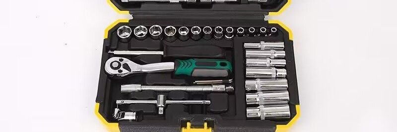 Multifunctional 53-piece automotive and motorcycle repair tool set, 46-piece household repair wrench set, highly recommended