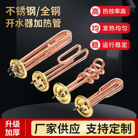 电热水器加热管不锈钢开水器发热棒220V全铜热水器管发热管即热式