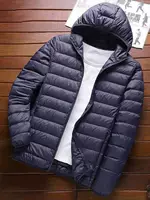 Короткая пуховик с капюшоном, зимняя, плюс-вайд, M–5XL, легкая и теплая