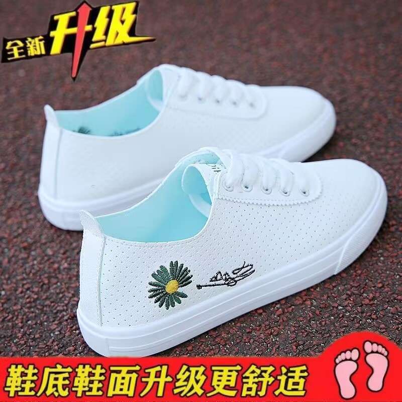 통기성 구멍 데이지 그린