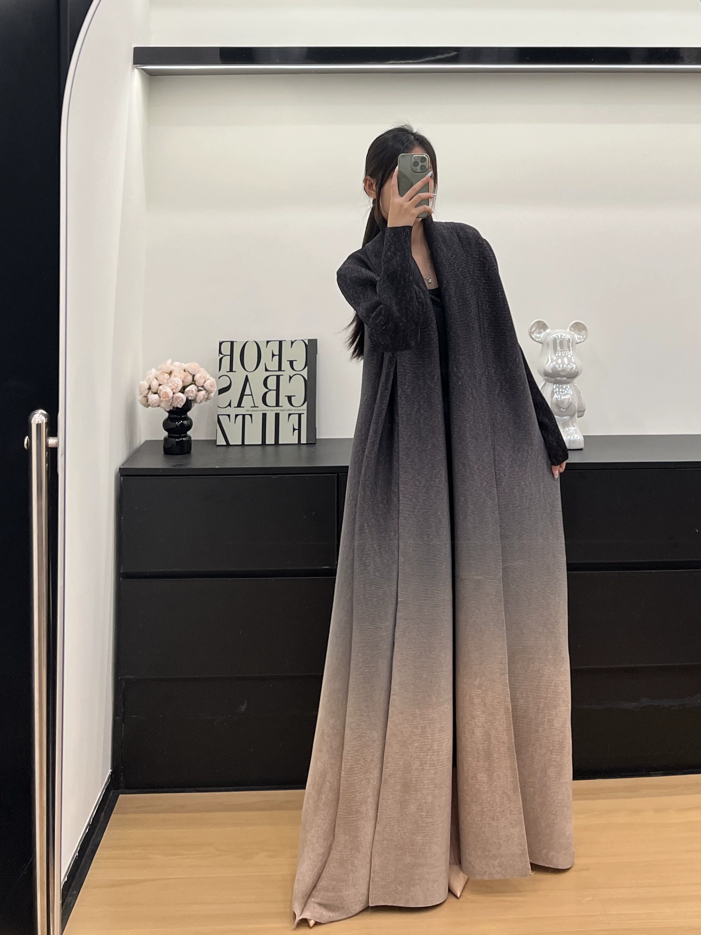Miyake Abaya Ближний Восток популярная арабская роба складчатая мода пиджак плащ Dubai роба женская принт