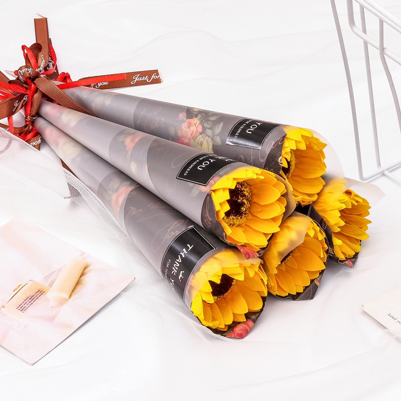 Long bouquet-sunflower yellow