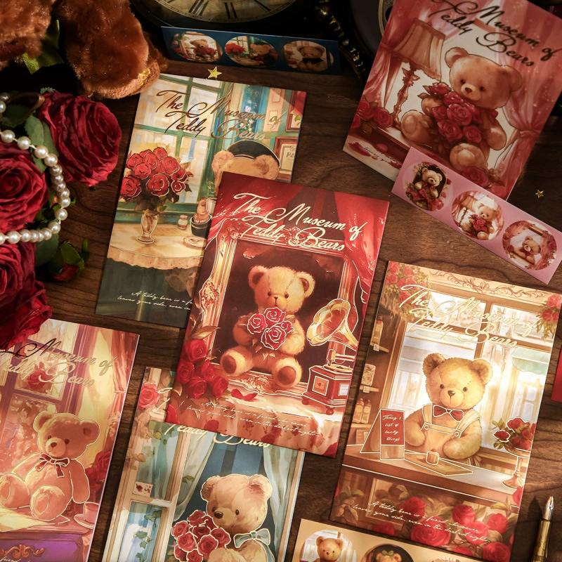 Бумажный конверт «Мистер», маленький медвежонок, серия «Романтический дом», оригинальная иллюстрация «Мечта», студенческое сообщение, красивый конверт, сумка