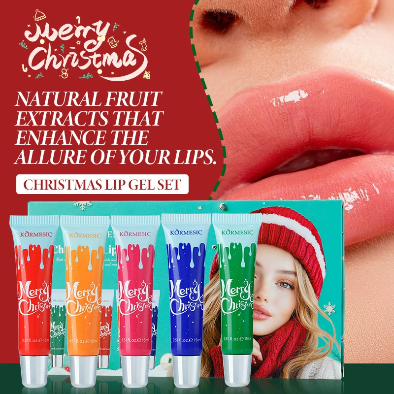 KORMESIC увлажняющий и питательный набор гелей для губ с эффектом увлажнения и питания, рождественский набор, оптовый производитель для трансграничной торговли