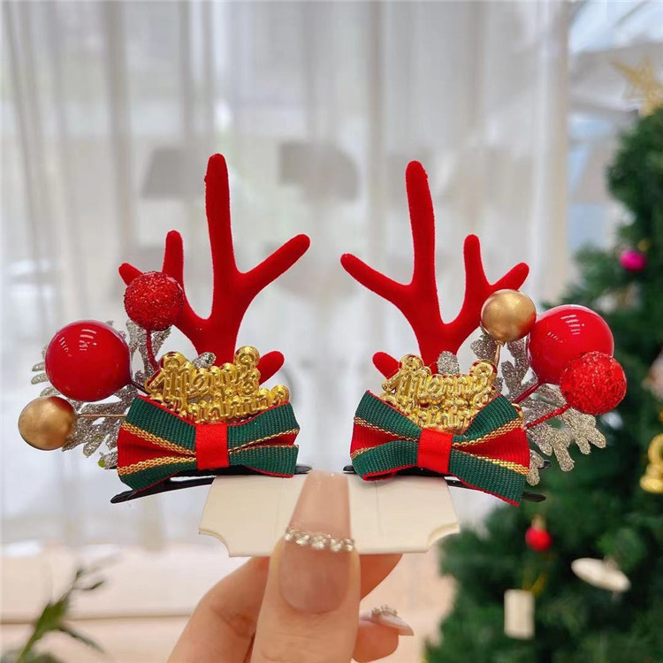 55g Weight Christmas Festival Women's Gender Cute Style Cute Women's Hair Clips 20