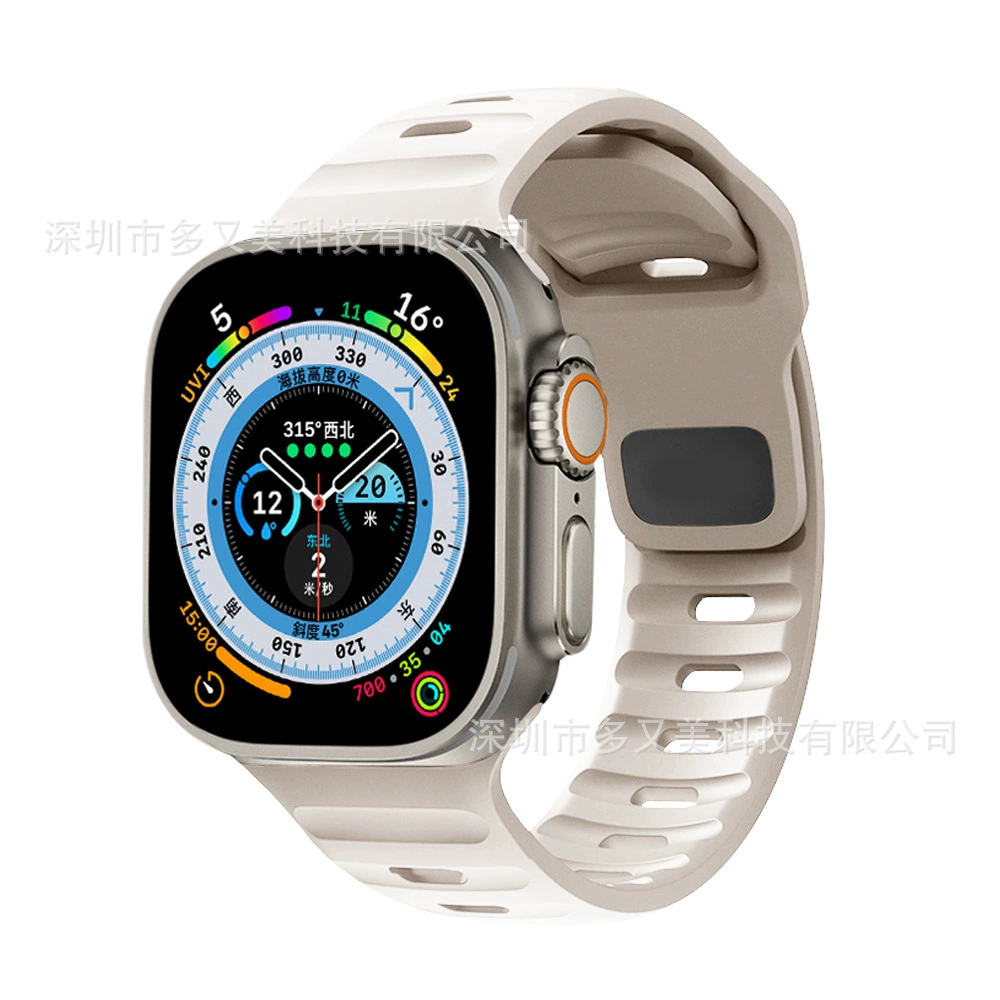 Силиконовый ремешок (совместим с Apple Watch) 38/40/41/42/44/45/46/49 мм — разные цвета