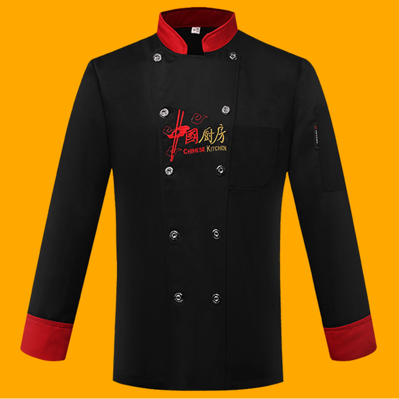 Ropa de chef de manga corta, cocina de verano, restaurante, ropa de trabajo de chef de restaurante, ropa de cocina de comedor escolar de manga larga, gran tamaño al por mayor