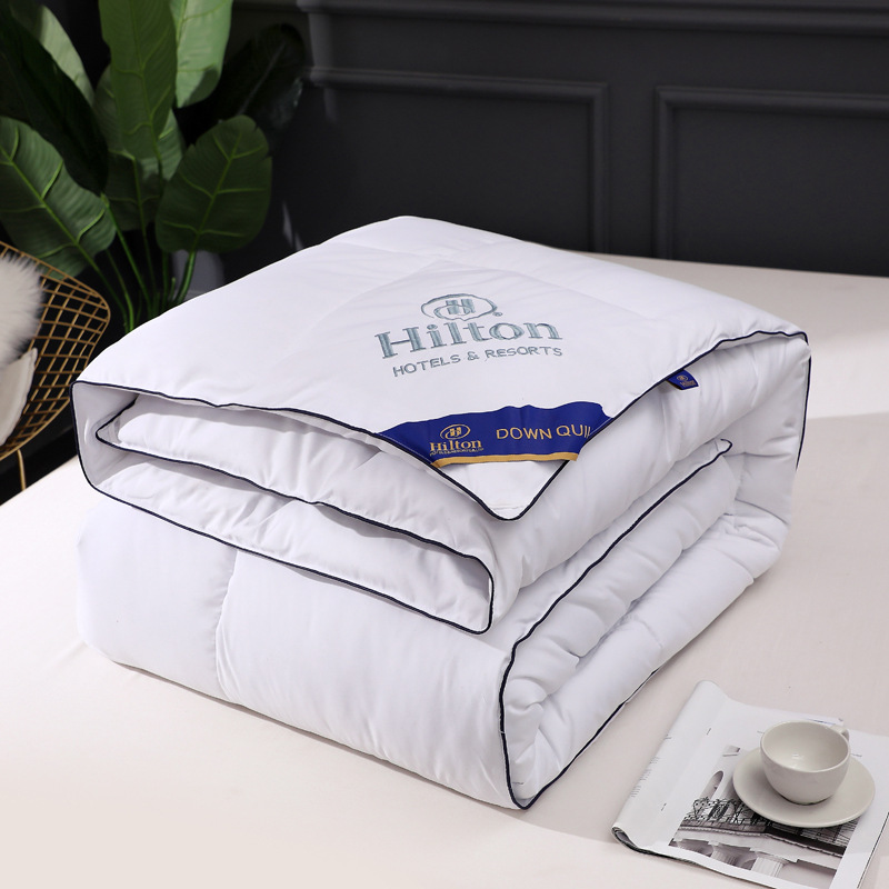 爆款希尔顿酒店羽丝绒棉被加厚秋冬被子绒被芯礼品被批发一件代发