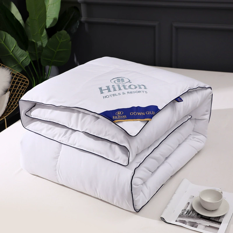 Популярное одеяло Hilton Hotel из перьевого вельвета, утолщенное осенне-зимнее одеяло, вельветовое одеяло, подарочное одеяло, оптовая продажа, дропшиппинг