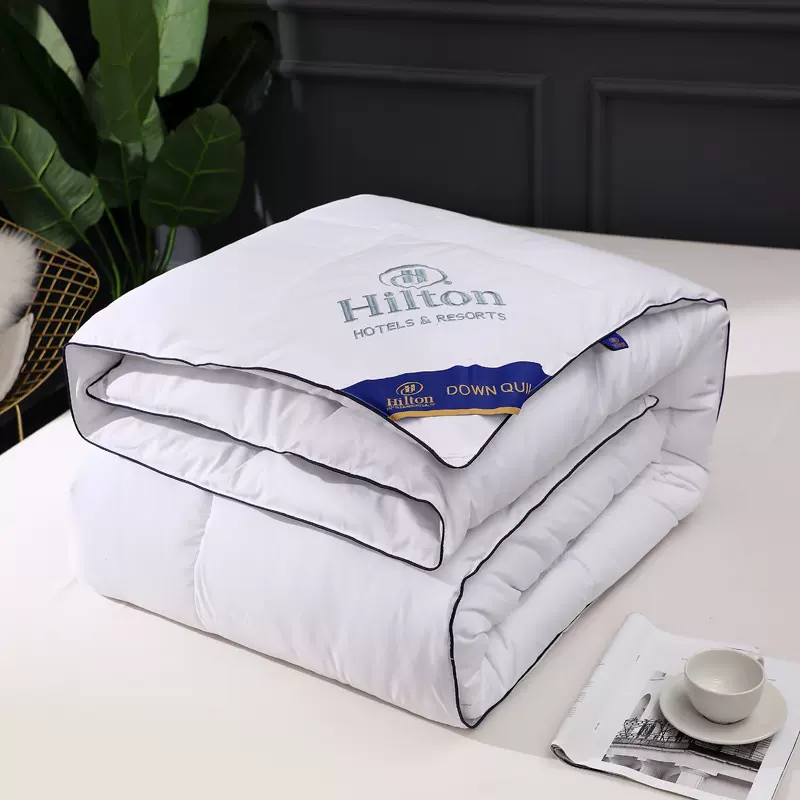 爆款希尔顿酒店羽丝绒棉被加厚秋冬被子绒被芯礼品被批发一件代发