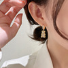 Cute advanced brand demi-season earrings, with little bears, high-quality style