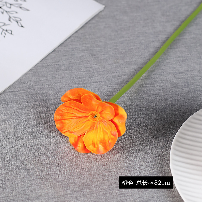 跨境仿真新款PU迷你罂粟假花人造花虞美人家居装饰样板间插花摆件|undefined