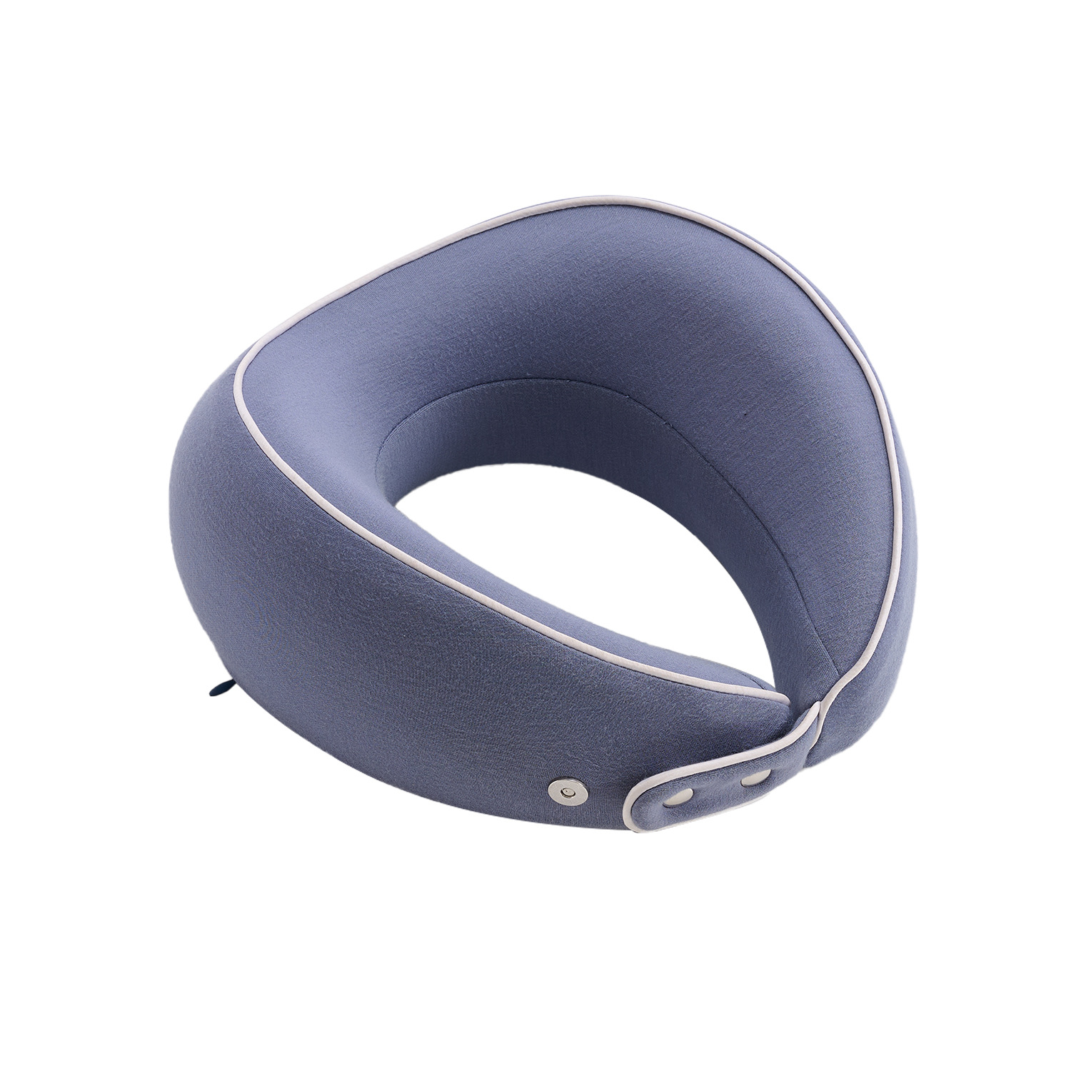Almohada en forma de U de algodón con memoria de viaje transfronterizo, almohada de viaje para avión, almohada para el cuello, almohada en forma de U de rebote lento