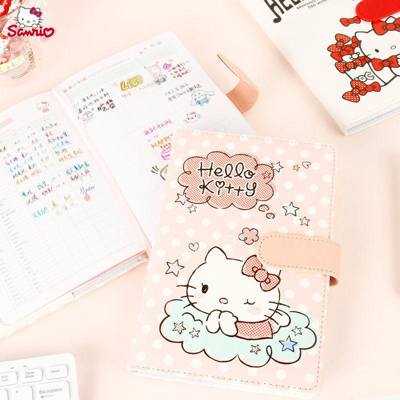 (2개) 산리오 헬로 키티 귀여운 손 책 학생의 작은 신선한 예술 소녀의 일기 창조적 인 노트북