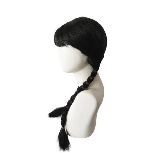 European and American week double ponytail black twist braid chemical fiber cos wig full head cover hair wholesale wig within three days
