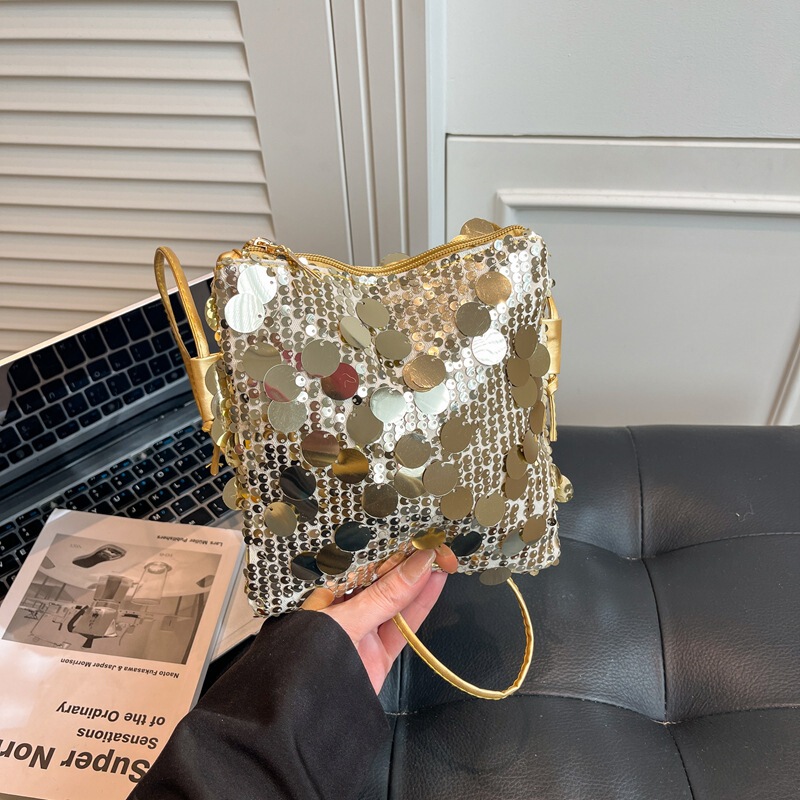 Trendy and Unique Design Underarm Bag, Evening Shoulder Crossbody Small Square Bag, 2026 New Model, Fashionable Sequin Women's Bag