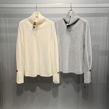 2025冬新款百搭宽松显瘦优雅高领长袖针织线套衫毛衣女1EEF4443L8